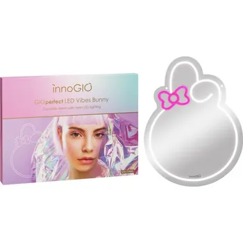Zrcadlo innoGIO Zrcátko s neonovým LED podsvícením Vibes Bunny GIO-759BN