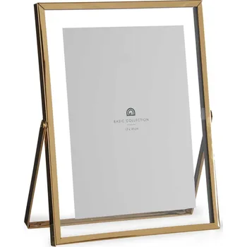 Rám na obraz Giftdecor Kovoý fotorámeček, 15 x 20 cm, zlatý