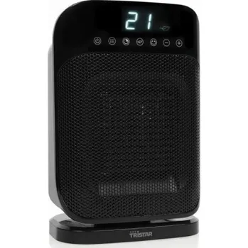 Teplovzdušný ventilátor Tristar KA-5074 Keramický ohřívač 1800 W Počet úrovní výkonu 3 Vhodné pro místnosti do 20 m2 Černá IP21