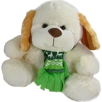 plyšák Vizopol Pes s zelenou šálou 28 cm