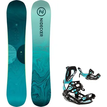 Snowboard Snowboard komplet Nidecker Elle + vázání Fastec FT360 mint Velikost: 151 cm, Velikost vázání: M
