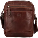 Trendy pánská kožená crossbody taška Bellugio Namix, tmavě hnědá