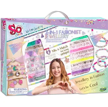 Náramek TASIA - Módní šperkařská sada 2v1 na výrobu řetízků a přívěsků