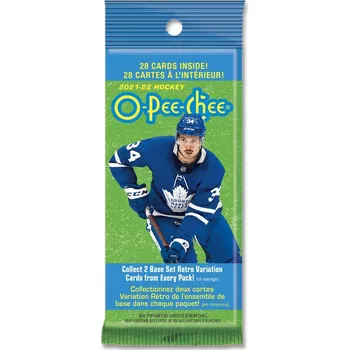 Sběratelská karetní hra Upper Deck 2021-22 O-Pee-Chee Hockey Fat Pack
