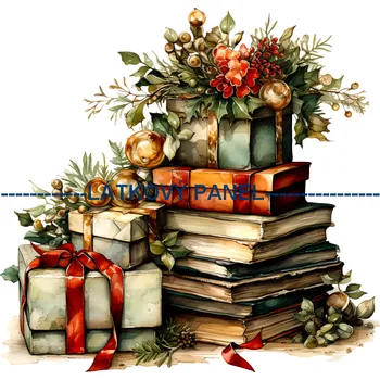 Látkový panel - Vánoční - VA-15 Velikost: 15x15cm, Materiál: Kočárkovina