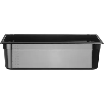 Nádobí Kontejner GN 1/1 černý polykarbonát, HENDI, Profi Line, GN 1/1, 21L, Černá, 530x325x(H)150mm