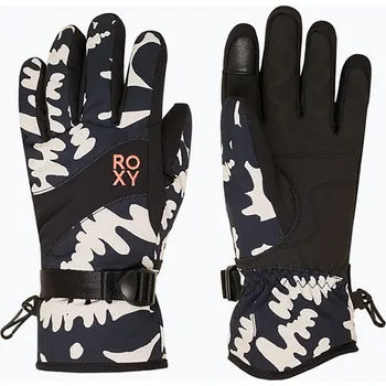 Rukavice Dámské snowboardové rukavice Roxy Jetty true black/big flower