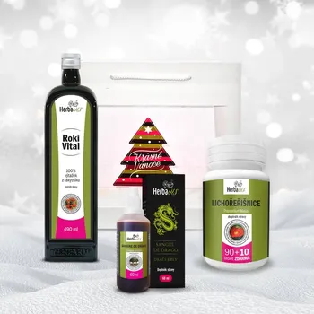 Přírodní produkt Herbavis Vánoční balíček "Posilující TRIO"
