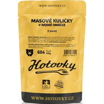 Hotové jídlo Hotovky Masové kuličky v rajské omáčce 1 porce