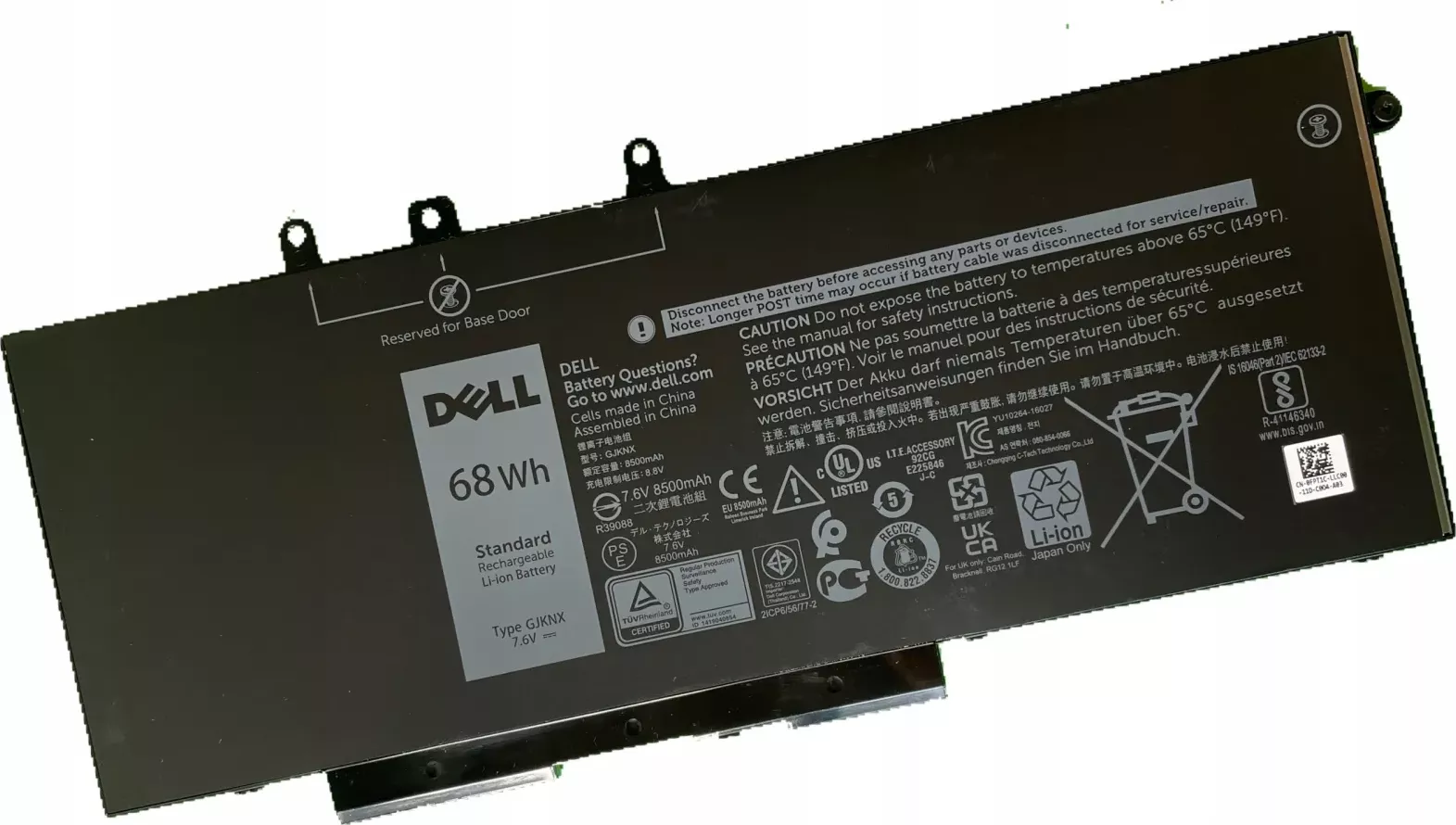 Originální baterie Dell 451-BBZG 8500mAh 7.6V