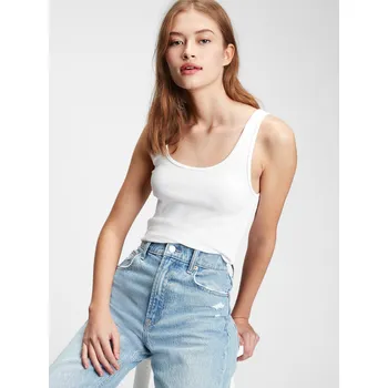 Dámské tričko Bílé dámské tílko GAP GAP bílá | světle modrá 2796102