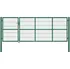Plot vidaXL Zahradní plotová brána se sloupky 142570 350 x 120 cm zelená