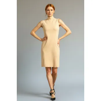 Dámské šaty Nude krátké rolákové šaty Elafiti – nanoSPACE by LADA Velikost: XL