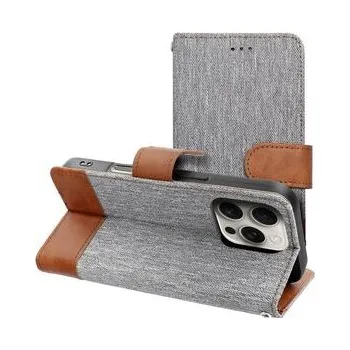 Pouzdro na mobilní telefon Pouzdro JEANS Book pro IPHONE 17 Air šedé - OEM + zdarma možnost vyzkoušet a vrátit zboží do 30 dní