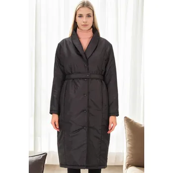Z9688 DEWBERRY WOMEN'S COAT-BLACK dewberry černá | růžová 3459882