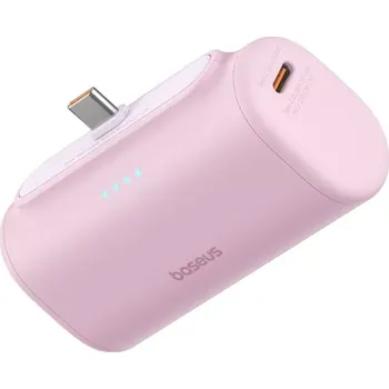 Powerbanka Baseus Compact 5000mAh růžový