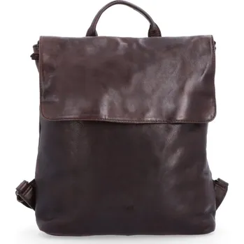 Městský batoh Kožený batoh NOELIA BOLGER tmavě hnědý NB 2014 brown
