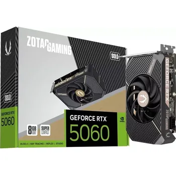 Grafická karta zotac gaming geforce rtx 5060 solo 8 gb gddr7 (3x displayport, hdmi)