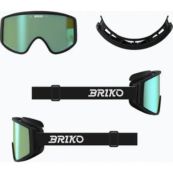 Lyžařské brýle Briko Pulse black/green