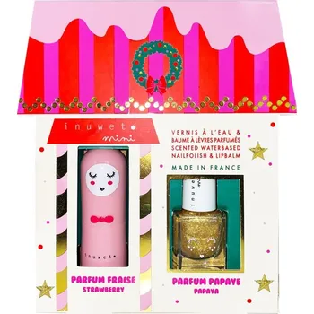Vánoční dekorace Inuwet JULIETTE HOUSE - Strawberry lip balm - papaya nailpolish