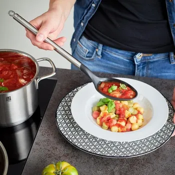 Příbor ROESLE Basic Line 32 cm - kuchyňská lžíce z nerezové oceli