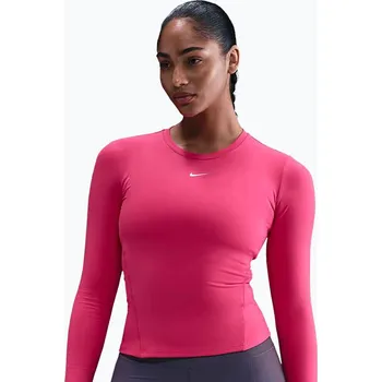 Dámské tričko Longsleeve Nike One Fitted Dri-Fit rush pink/white