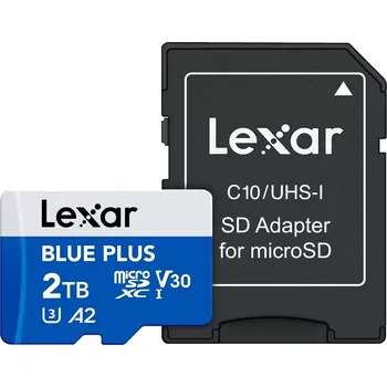 Paměťová karta Lexar microSDXC Blue Plus 2 TB A2 U3 V30 (170 MB/s) + adaptér