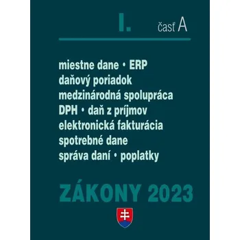 Zákony I-A/2023 – daňové zákony