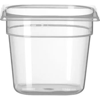 Dóza na potraviny Kontejner GN 1/6 polypropylen, HENDI, Profi Line, GN 1/6, 2,4L, Průhledná, 176x162x(H)150mm
