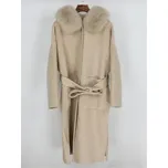 Best Fashion Kašmírový dámský kabát s kapucí a límcem z liščí kožešiny Velikost: S, Barva (Varianta): Long XiangFei