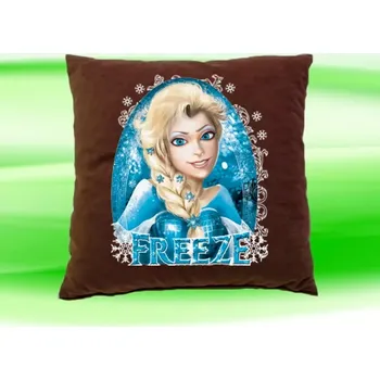 Dekorativní polštářek Ledové království polštář čokoládový