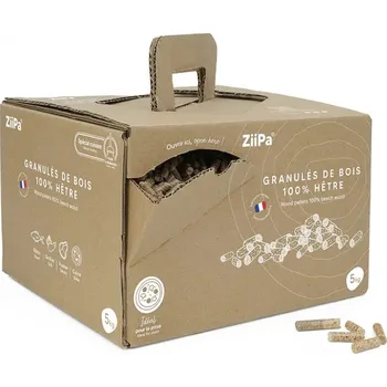 Tuhé palivo ZiiPa Dřevěné bukové pelety 5 kg