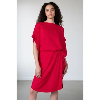 Dámské šaty Červené Designové šaty Elegant Eagle – nanoSPACE by LADA