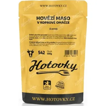 Hotové jídlo Hotovky Hovězí v koprové omáčce 2 porce