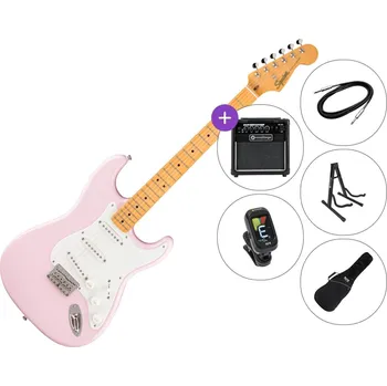Elektrická kytara Fender Squier Classic Vibe '50s Stratocaster HT MN SET 2 Shell Pink Elektrická kytara
