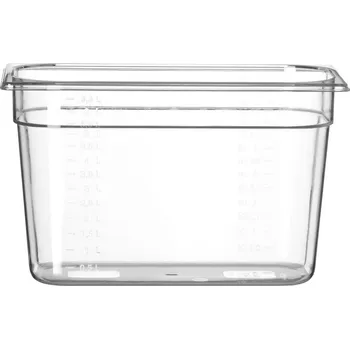 Nádobí Kontejner GN 1/3 polykarbonát, HENDI, Profi Line, GN 1/3, 7,8L, Průhledná, 325x176x(H)200mm
