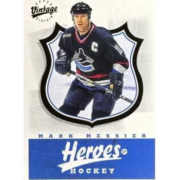 Karetní hra insert karta MARK MESSIER 00-01 UD Vintage Heroes of Hockey číslo HH43