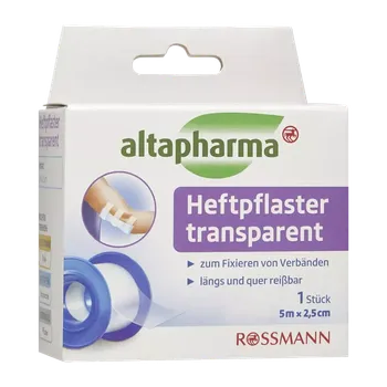 Lepicí páska altapharma Náplast transparentní 5 m