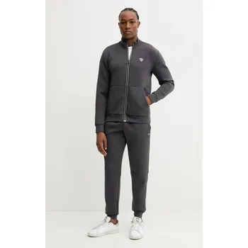 Tepláková souprava EA7 Emporio Armani pánská, šedá barva, PJ4EZ.8NPV56 90X, vel. L