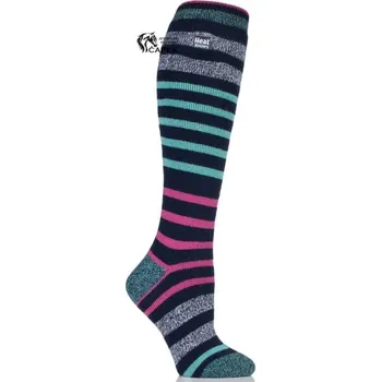 Jezdecké rukavice Zimní podkolenky HeatHolders -LITE: LINES- - Tmavě modrá - 37-42