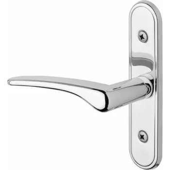 Dveřní kování Rostex Klika a štít balkonový IDEAL levé - Cr-nerez, Ostatní