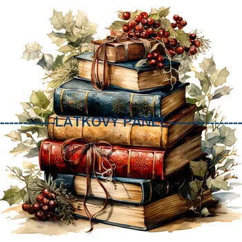 Látkový panel - Vánoční - VA-19 Velikost: 30x30cm, Materiál: Bavlna