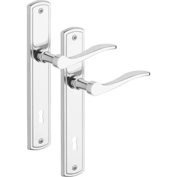 Dveřní kování Rostex TERNO, Rozteč 72/90, Pro vložku/Pro klíč/WC, Cr-nerez