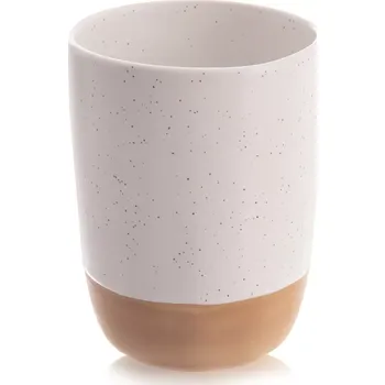 Keramický hrnek 340 ml bílý se stříkáním