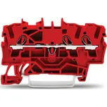 WAGO 2002-1303 Řadová průchozí svorka Wago 3vodičová 2,5 mm2 (červená)