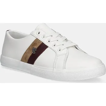 Dámské tenisky Kožené tenisky Lauren Ralph Lauren Janson II dámské, bílá barva, 802979187003 802979187003.100 00X, EUR 39.5