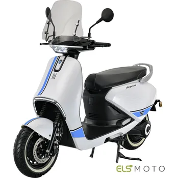 Elektrický skútr Elektroskútr ELS MOTO ES3, motor až 13 kW, li-on baterie Samsung 2x 72V/30Ah (celkem 4,3Wh), 110 km/hod, ABS, APP, GPS
