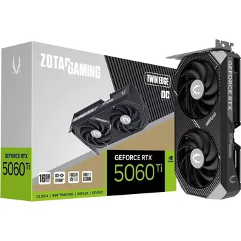 Grafická karta Zotac GeForce RTX 5060 Ti Twin Edge OC 16GB GDDR7 ZT-B50620H-10M
