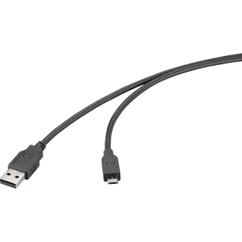 Datový kabel Renkforce USB kabel USB 2.0 USB-A zástrčka, USB Micro-B zástrčka 5.00 m černá RF-6830436