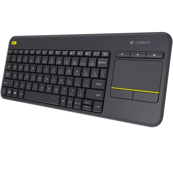 Klávesnice Klávesnice Logitech K400 Plus bezdrátová + Touchpad, USB, CZ, Černá